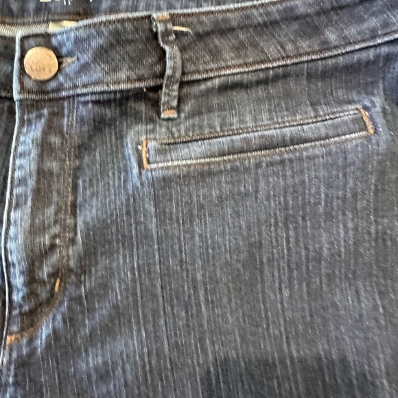 Loft Original Curvy Bootcut Blue Jeans Mid-Rise EUC 16 - Picture 7 of 11